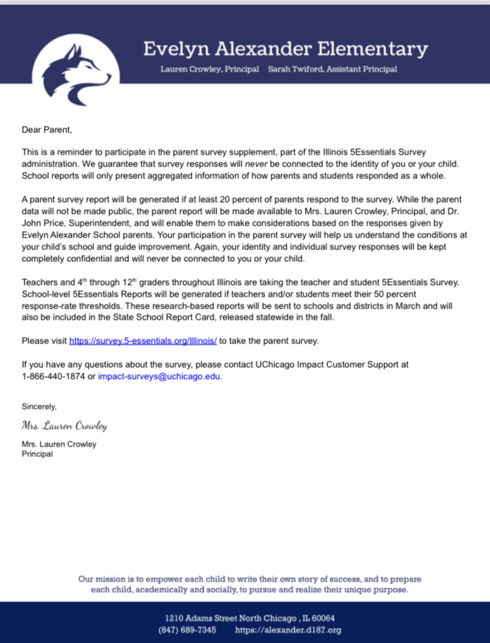 5Essentials Parent Survey