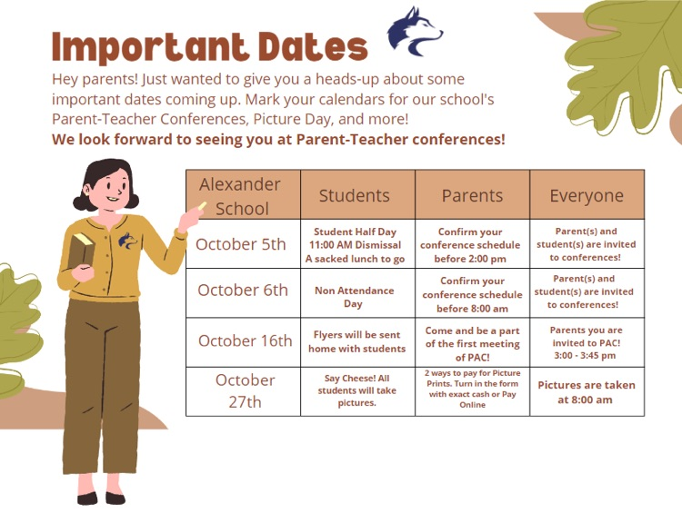 importante dates